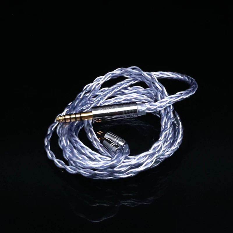 Imagem -06 - Fone de Ouvido Banhado a Prata Fone de Ouvido Upgrade Cabo com 4.4 Mmcx 2pin para Iem Hm20 Fudu Melody Wyvern Ssr Cabo Rca Jack mm cable 4.4 Core Cabo Cabo para Auriculares Litz Cable Ivipq525 7n